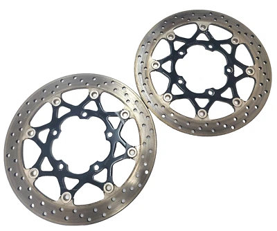 06-07 SUZUKI GSX-R750 GSX-R600 GSXR 600 750 OEM Front LT/RT Brake Disc Rotors - Image 1 of 4