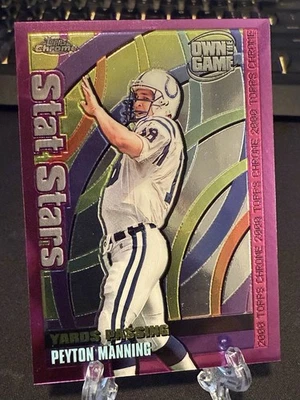 2000 Peyton Manning Topps Chrome Stat Stars #ST23 Colts - Image 1 of 4