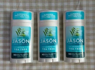 Новый Jason дезодорант Stick чайное дерево 2,5 унций упаковка из 3 - Изображение 1 из 2
