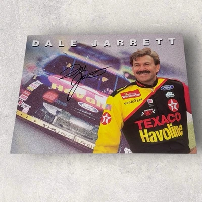 Dale Jarrett NWC VINTAGE signed photo 1995 TEXACO HAVOLINE ROBERT YATES RACING - Image 1 of 2