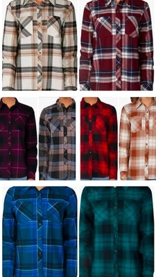 Camisa de franela Natural Reflections Cane Creek manga larga damas mujeres mediana grande Foto 1 de 4