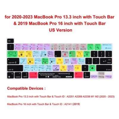 XSKN Ableton Live Keyboard Cover for Macbook Pro Air 13 14 15 16 Magic Keyboard - Image 1 of 4