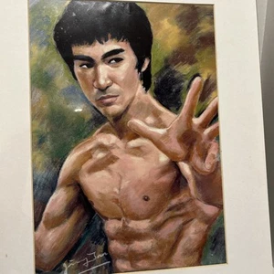 Ritratto in gesso Bruce Lee vintage - Foto 1 di 5
