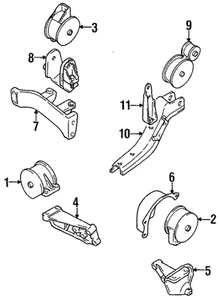 Genuine GM Mount Eng Front 96065052 - Picture 1 of 1