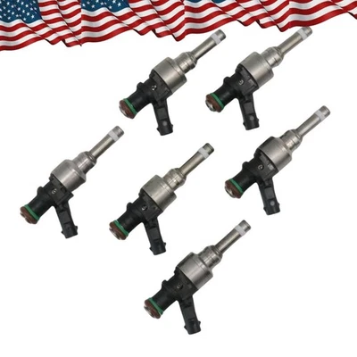 Inyector de combustible nuevo apto para Audi S4 A5 A6 A8 Q5 Q7 A7 Touareg Cayenne 3.0T 6 piezas Foto 1 de 4