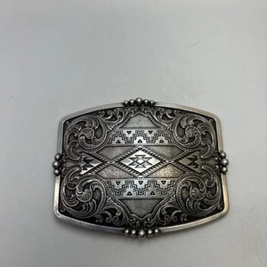 Nocona Aztec Floral Rectangle Buckle 37019 - Picture 1 of 3