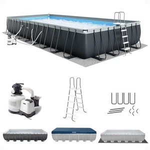 Intex 32' x 16' x 52" Rectangular Ultra XTR Frame Above Ground Swimming Pool Set - Picture 1 of 11