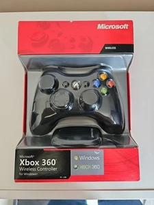 Genuine Official Microsoft Xbox 360 & PC Wireless Controller ~ Sealed in Box - Picture 1 of 4