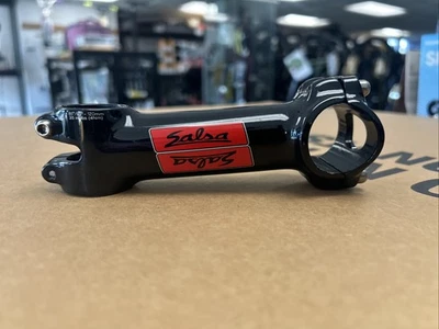 Vástago de salsa negro brillante 120 mm 31,8 con logotipo rojo y negro Foto 1 de 4