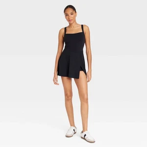 Women's Knit Squareneck Slit Active Dress - JoyLab - Picture 1 of 12