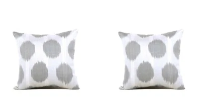 Ikat Pillow Cover Uzbek SET of 2 pcs13.39" x 13.78" FREE Fast Shipment 09132 - Image 1 of 4