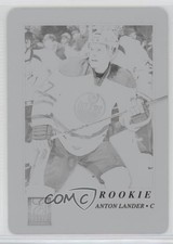2011-12 Panini Elite Printing Plate Black 1/1 Anton Lander #208 Rookie RC 1u6
