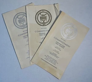 Vintage Saranac Lake High School Commencement Programs 1948-1951 - Picture 1 of 13