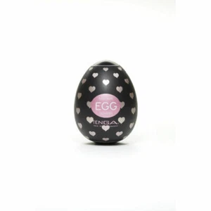 TENGA Egg Lovers Herz-Textur Mini Masturbator Sexspielzeug mit Gleitmittel TPE - Bild 1 von 4