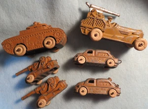 6 Vintage 1930's BARCLAY Military Vehicles - Picture 1 of 24