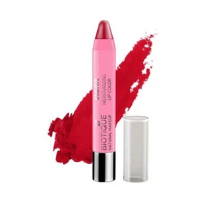 Biotique Natürlich Makeup Strahlender Feuchtigkeits Lippenstift Schatten Hochrot - Bild 1 von 8
