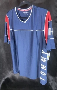 NEW w Tag MENS TOMMY HILFIGER ATHLETIC SPORT T-SHIRT TEE Navy BLUE Size: Medium - Picture 1 of 10