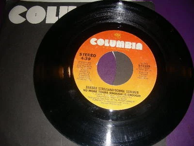 Barbra Streisand Donna Summer - No More Tears(Enough Is Enough) Columbia VG+ '79 Foto 1 de 4