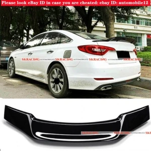 Alerón trasero estilo R para Hyundai Sonata 2015-2017 negro brillante - Imagen 1 de 13