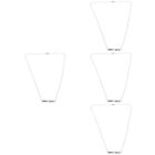  4pcs Geometric Charm Necklace Pendant Necklace Women Pendant Necklace Chic