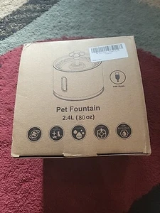 2.4L Cat Pet Water Fountain Automatic LED Drinking Fountain for Small Dogs - Picture 1 of 3