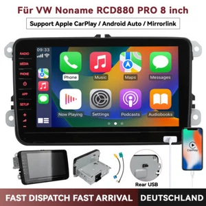 8" RCD330 RCD880 Autoradio Stereo Carplay Android Auto Für VW Golf Tiguan CC DE - Bild 1 von 17