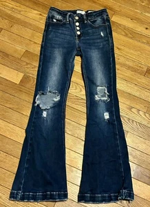 Kancan Youth 14 Mid Rise Flare Jean - Picture 1 of 4