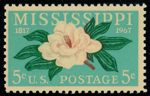 USA - 1967 - The 150th Anniversary of Mississippi Statehood - 5¢ - #3146 - Picture 1 of 1