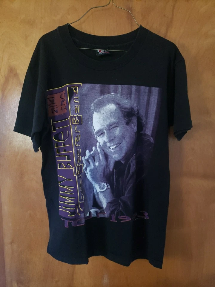 Camiseta masculina vintage 1993 Jimmy Buffet Coral Reefer Band ponto único concerto GG - Imagem 1 de 4