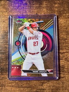 Mike Trout 2023 Topps Finest Gold Mini Diamond Refractor /50 TREASURE GOLD BOX