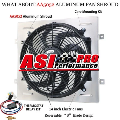 ELECTRIC FAN+SHROUD+RELAY FITS 1964 1965 1966 FORD MUSTANG FALCON MERCURY COMET Foto 1 de 4