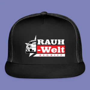 RWB Rauh Welt Begriff Racing Car Black Adjustable Trucker Hat Adult Size - Picture 1 of 4