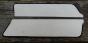 2 Amphicar sun Visors white with black Trim - Picture 1 of 4