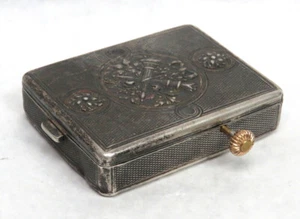 RARO RELOJ BOLSILLO MATADOR CAJA PLATA ANTIGUA - Imagen 1 de 6