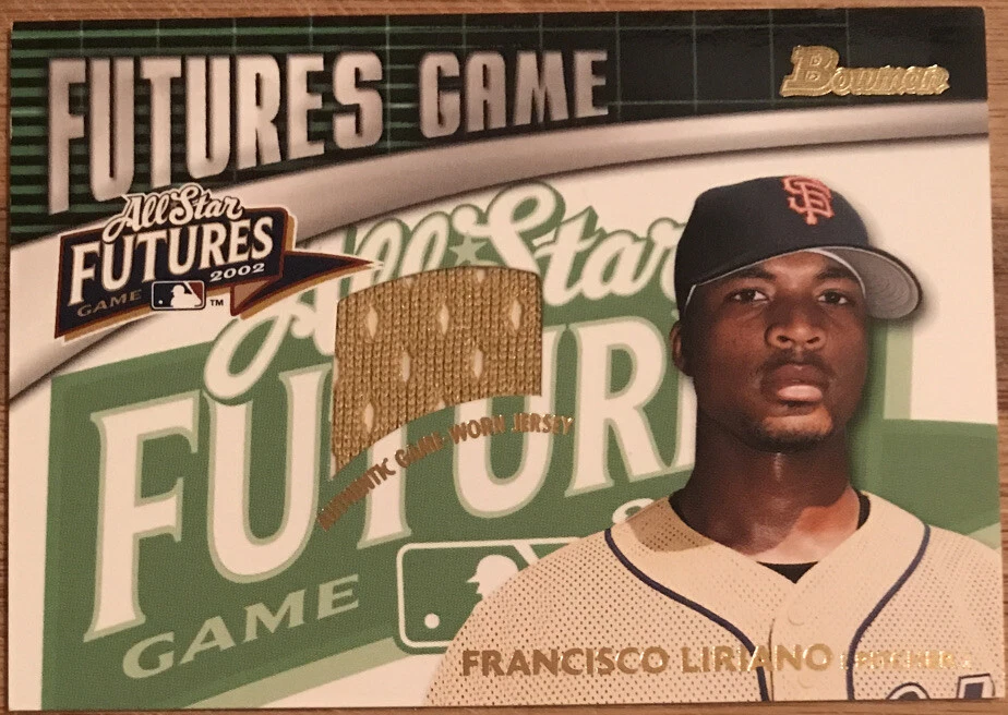 Camiseta deportiva Bowman Futures Game Gear 2003 reliquias Francisco Liriano FG-FL Foto 1 de 2
