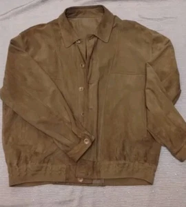Vera Pella Italian Suade Leather Vintage Reversible Jacket JF Firenze Mabrun - Picture 1 of 14