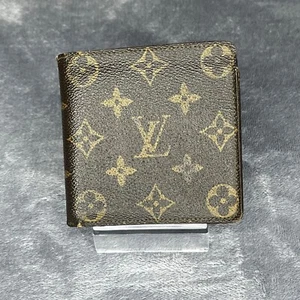 Louis Vuitton Monogram Bifold Wallet Authentic Vintage Leather Brown Code:MI 871 - Bild 1 von 10