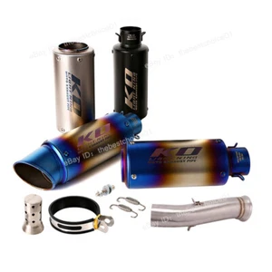 Mid Link Pipe Moddified 51mm Exhaust Muffler Tips System For Duke 790 Until 2023 - Picture 1 of 12