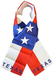State of Texas TX Lightweight Flag Printed Knitted Style Scarf 8"x60" - Picture 1 of 1