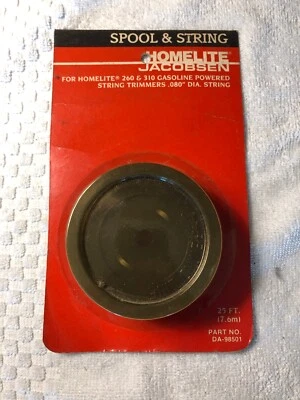NOS Genuine Homelite DA-98501 Weedeater Spool And String 25ft Models 260 310  - Image 1 of 3