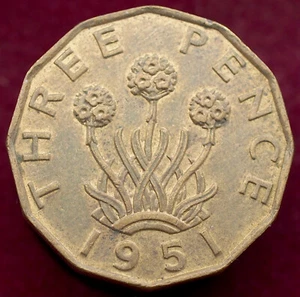 GB Threepence 1951 (H3010) - Picture 1 of 2