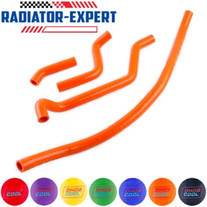 For Kawasaki KFX700 KFX 700 V Force 2004-2009 Silicone Radiator Hose Orange - Foto 1 di 6
