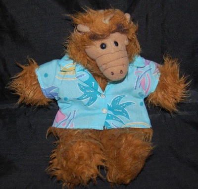 Alf Alien Hawaiian Surfer Hand Puppet Burger King Vintage 1988 Plush 11" Toy - Image 1 of 4