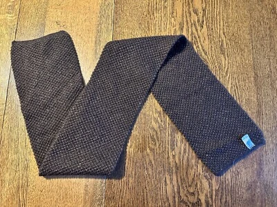 Винтажный Christian Dior вязаный зимний шарф коричневый хороший металлик 90-х Y2K шерсти? Париж Нью-Йорк - Изображение 1 из 4