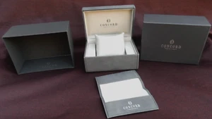 Concord graue leere Präsentation Uhrenbox innen außen - Bild 1 von 8