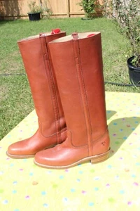 ¡¡NUEVO!! BOTAS VINTAGE FRYE HECHAS EN EE. UU. TALLA 8,5 B CUERO MARRÓN MUY BONITAS - Imagen 1 de 21