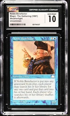 NOBLE BENEFACTOR Weatherlight CGC 10 Gem Mint MTG [Nostalgium] - Image 1 of 2
