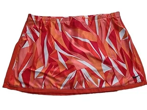 Vintage Nike Dry Fit Damen Medium Orange Retro Tennis Skort Rock mit Shorts - Bild 1 von 11