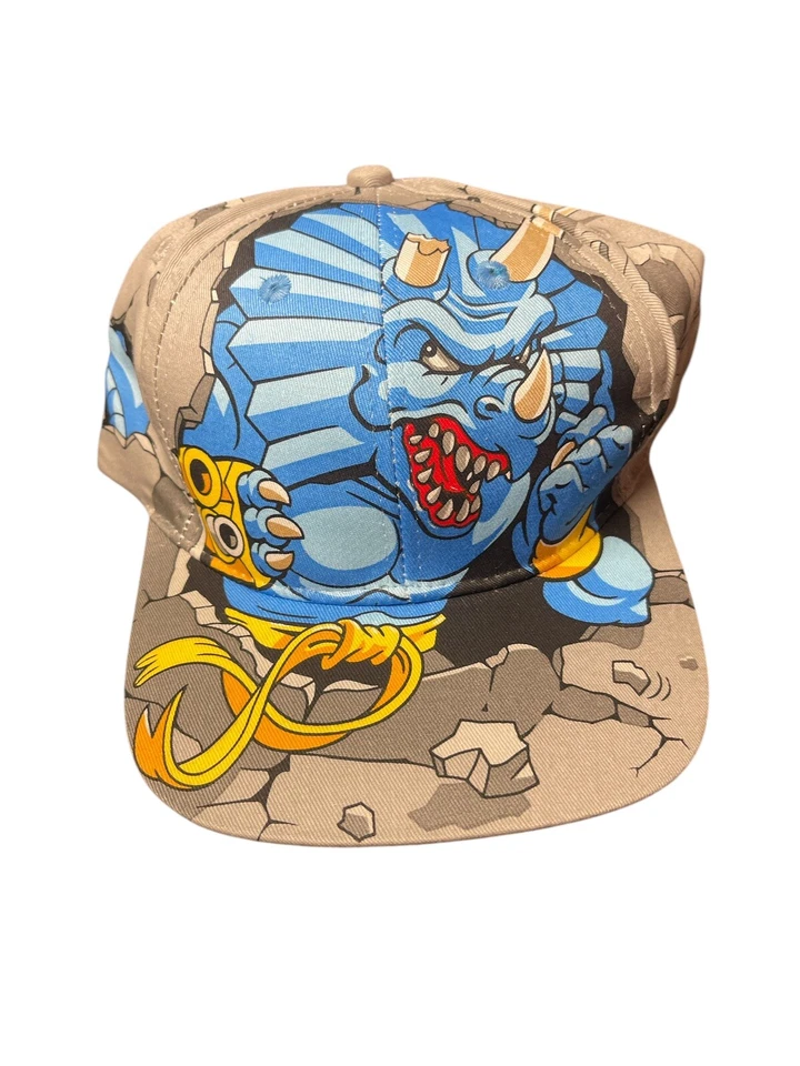 1997 SPIKE Vintage Kids Extreme Dinosaurs Hat Cap SnapBack Mattel NEW WITH TAG - Image 1 of 3