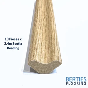 San Diego Oak Shade Scotia Beading Flooring Edging Strips 10 Pieces Included - Picture 1 of 2